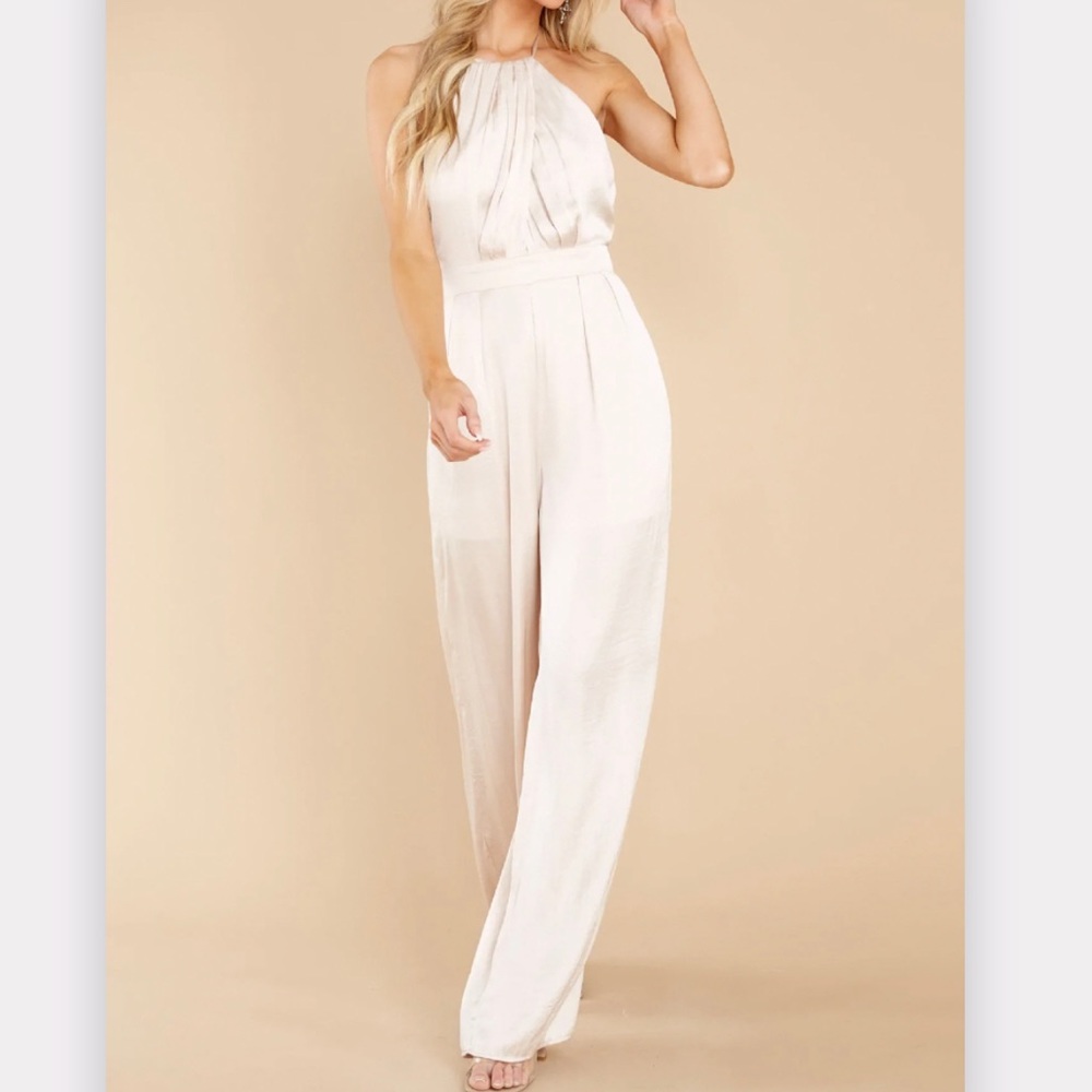 NWT Red Dress Heart’s Content Beige Jumpsuit